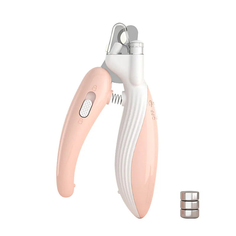 Professional Pet Nail Clippers with LED Light | Safe Trimmer for Dogs & Cats