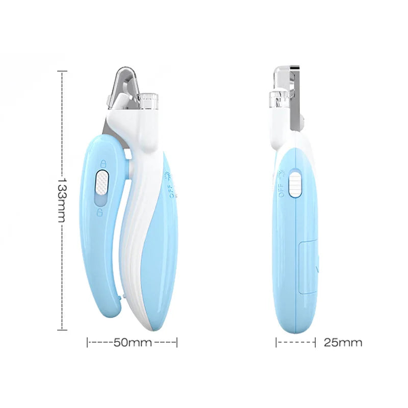 Professional Pet Nail Clippers with LED Light | Safe Trimmer for Dogs & Cats