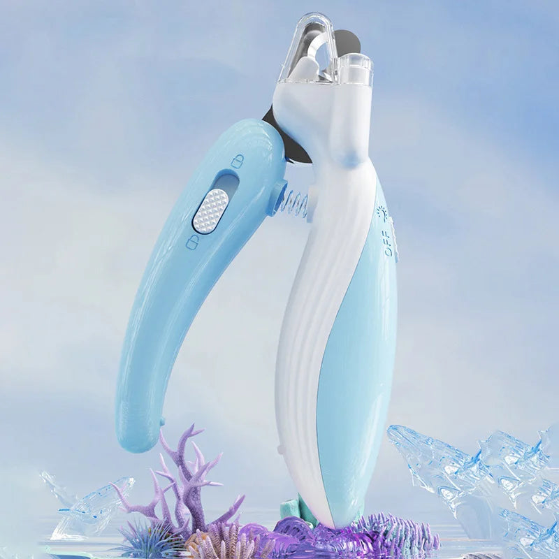 Professional Pet Nail Clippers with LED Light | Safe Trimmer for Dogs & Cats