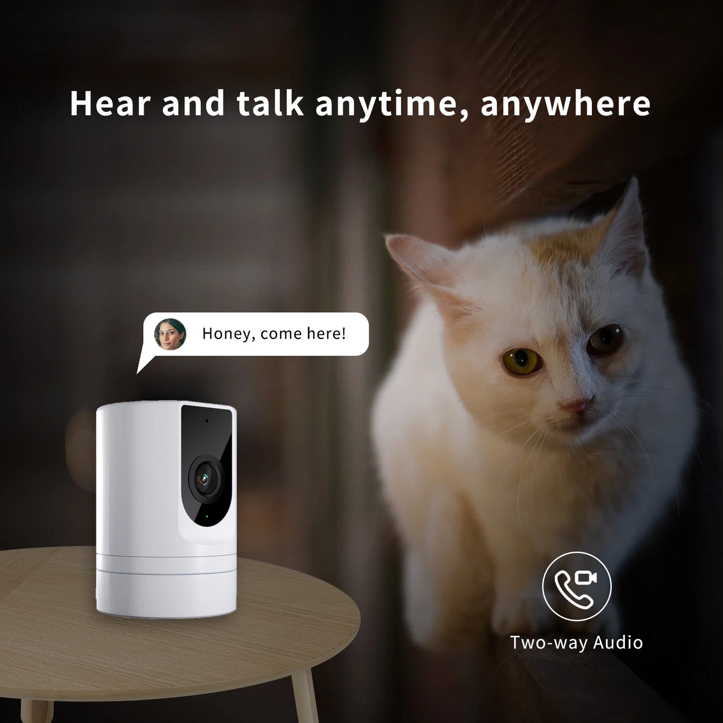 1080P Indoor Security & Pet Camera | WiFi, Motion Detection & 2-Way Audio