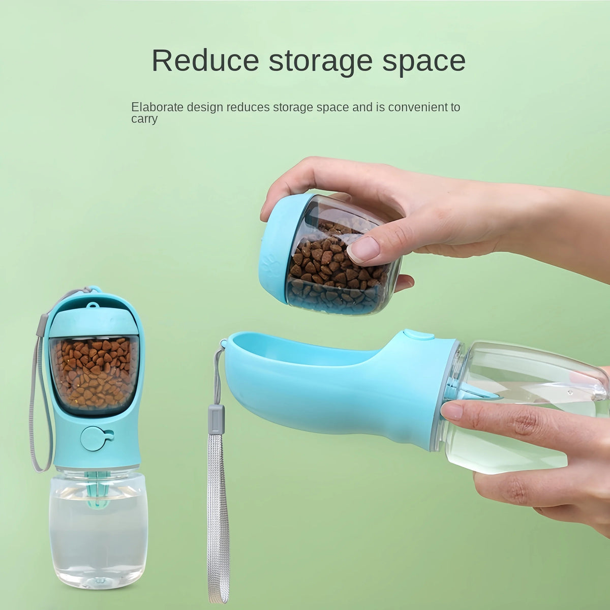 2-in-1 Pet Travel Water Bottle