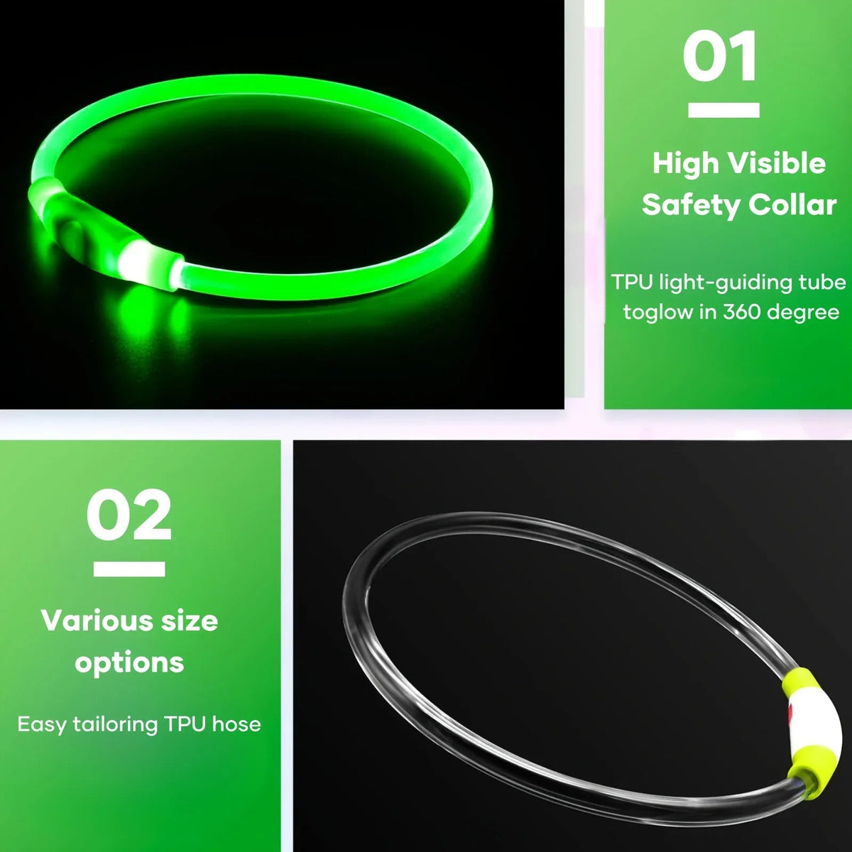LED Light-Up Dog Collar